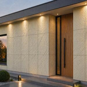 Panou flexibil pentru utilizare în exterior și interior în bej