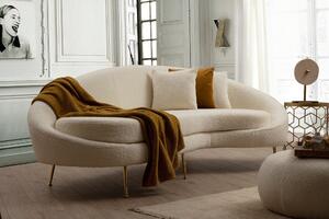 Canapea cu 3 locuri Eses-Cream Bouclett Cremă