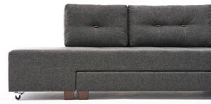 Canapea extensibilă de colț Manama Corner Sofa Bed Right - Anthracite