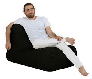 Fotoliu puf pentru grădină Trendy Comfort Bed Pouf-Black Negru