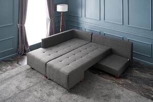 Canapea extensibilă de colț Manama Corner Sofa Bed Left - Anthracite