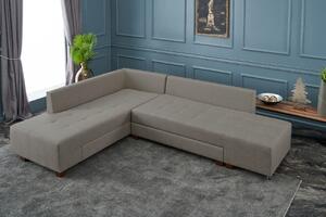 Canapea extensibilă de colț Manama Corner Sofa Bed Left - Cream