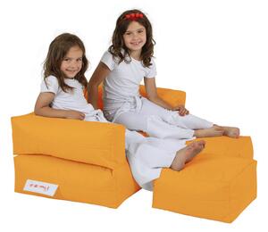 Fotoliu puf pentru grădină Kids Double Seat Pouf-Orange Portocale