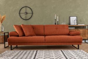 Canapea extensibilă cu 3 locuri Mustang-Orange Portocale