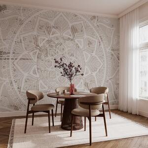 Tapet Mandala etnică în nuanțe delicate, Fototapet Modele, w02693 : Uwalls.ro