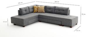 Canapea extensibilă de colț Manama Corner Sofa Bed Left - Grey