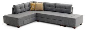 Canapea extensibilă de colț Manama Corner Sofa Bed Left - Grey