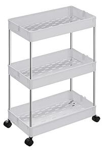 Raft pentru bucatarie, Songmics, Alb, 40x22x60 cm