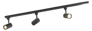 Sistem de iluminat inteligent cu șină negru, incl. 3 WiFi GU10 monofazate - Iconic Jeana
