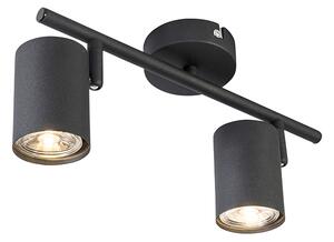 Spot inteligent negru reglabil, incl. 2 WiFi GU10 - Jeana
