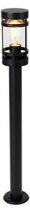 Lampă inteligentă de exterior neagră 80 cm IP44 incl. Wifi ST64 - Gleam