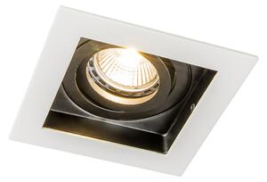 Spot încastrat inteligent alb, incl. WiFi GU10 reglabil - Carree