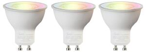 Set de 3 becuri LED inteligente GU10 RGBW 5W 350 lm 2200-4000K