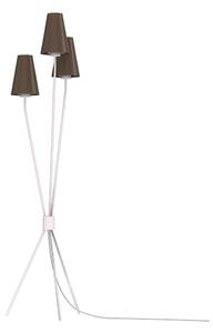 Lampadar TREFOT 3xE14/15W/230V maro/crem