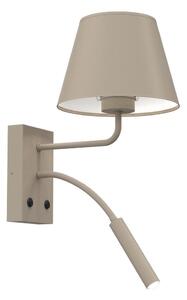 Aplica de perete ARDEN 1xE27/15W/230V + 1xG9/8W bej