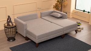 Canapea extensibilă de colț Bella Corner Sofa Right 2 - Cream