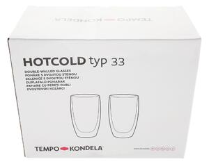 TEMPO-KONDELA HOTCOLD TIP 33, cupe termo, set de 2, cu fulgi, 450 ml