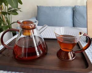 TEMPO-KONDELA KONVO, ceainic cu sită şi cană, 500 + 180 ml, pahar