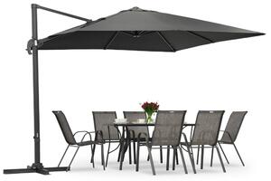 Garden Point antracit Siena 3x3m umbrelă de grădină