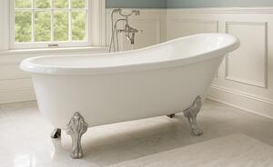 Cada baie freestanding RETRO Alb
