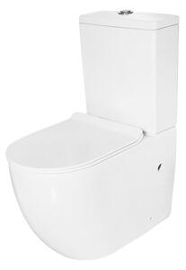 Vas WC rotund cu rezervor T2062, capac duroplast cu inchidere lenta, mecanism inclus