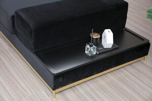 Canapea Line With Side Table - Black