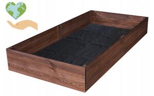 Pat din lemn natural impregnat 200 x 100 x 27 cm