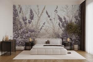 Fototapet Lavanda delicată înflorește în armonie, Fototapet flori, Fototapet populare, w02847 - Tapeko.ro