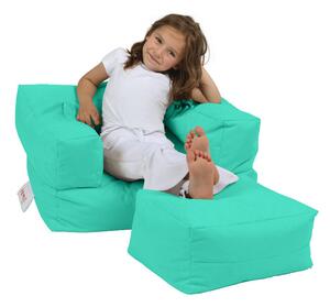 Fotoliu puf pentru grădină Kids Single Seat Pouffe-Turquoise Turcoaz