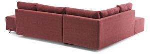 Canapea extensibilă de colț Manama Corner Sofa Bed Left - Claret Red