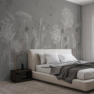 Fototapet Buchet floral capricios în tonuri discrete, Fototapet flori mari, Fototapet populare, w08637v3 - Tapeko.ro