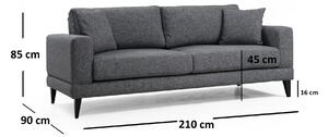 Canapea extensibilă Nordic 3 Seater