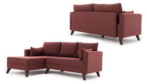 Canapea extensibilă de colț Bella Corner Sofa Left 2 - Claret Red