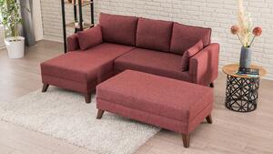 Canapea extensibilă de colț Bella Corner Sofa Left 2 - Claret Red