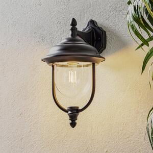 Konstsmide Aplică de exterior Parma, felinar suspendat, negru, reglabil, Negru, Metal, Casă de țară / Rustic