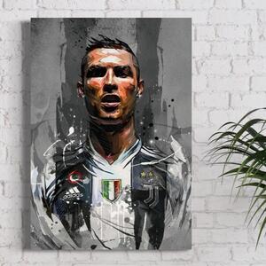 Tablou Canvas Premium LuxCanva® C1028, Cristiano Ronaldo , Culori, Cristiano, Fotbalist, Juventus Torino, Game Room, Camera Copilului, Relaxare, Culori Vibrante