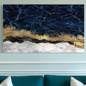 Tablou Canvas Premium LuxCanva® C1039, Blue Marble , Culori, Marble, Colours, Office, Living Room, Relaxare, Culori Vibrante