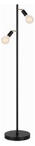 Lampadar LED 2x E27, 7W, 230V, 2000K, negru/auriu