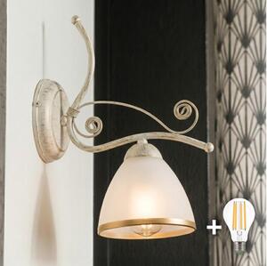Brilagi - Lampă LED de perete ANTICO 1xE27/60W/230V, patină albă