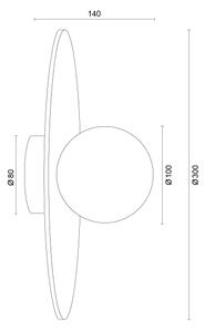 Argon 8936 - Aplică de perete BOLL 1xG9/6W/230V albă