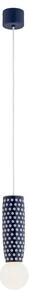 Argon 8937 - Lustră pe cablu BOLL 1xG9/6W/230V albastră
