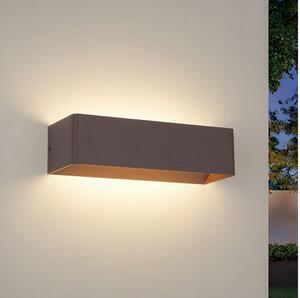 Brilagi - Lampă de perete LED pentru exterior DONNANI LED/12W/230V 30 cm maro IP44
