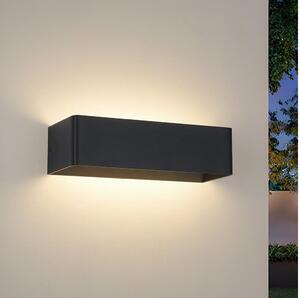 Brilagi - Aplica LED de exterior DONNANI, 12W, 230V, 30 cm, negru, IP44