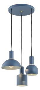Lustră pe cablu SINES 3xE27/15W/230V albastră Argon 1471