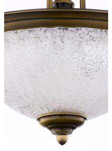 Jupiter 2134 - Lustră pe tijă CARMEN 1xE27/15W/230V bronz/patină