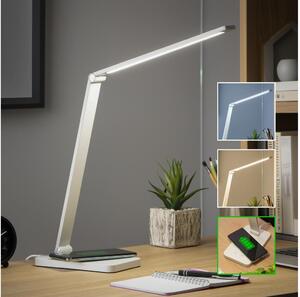 BRILAGI - Lampă de masă LED reglabilă, cu control tactil și încărcare wireless Qi, LED/7W/5V, 3000/4000/6000K, albă