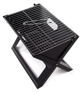 ASTOREO Gratar pentru picnic - negru - Mărimea grila 46x30,5 cm