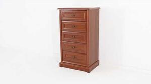 Comoda Kent EKOM5S, castan, PAL, 62x45x109 cm