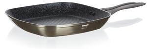 ASTOREO Tigaie grill METALLIC PLATINUM - metalic - Mărimea 28x28x4,8 cm
