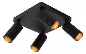 Lucide 09939/14/30 - Plafonieră cu spoturi CLUBS 4xGU10/40W/230V, neagră